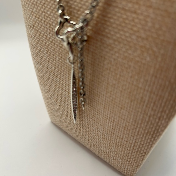 Brighton Silver Necklace with Clover and Feather Charms - Picture 3 of 8